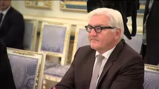 German FM in Ukraine: Steinmeier meets Ukrainian PM Yatsenyuk and President Poroshenko