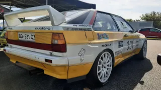 historic tour saloon cars audi ur quattro dijon prenois 2024 départ et meilleur tour C1