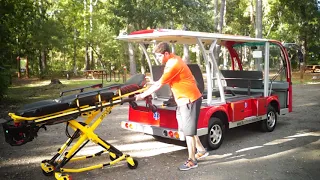 Medical Golf Cart | 5 Passenger EMS Electric Shuttle From Moto Electric Vehicles