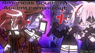 America's Accent Comes Out When He Sings. [English fam Kids] Countryhumans | Gacha
