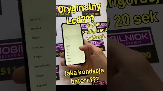 Czy ekran jest oryginalny? Jaka kondycja baterii? Szybka konfiguracja iPhone.