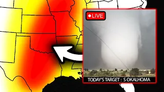 Live Storm Chasing - GIANT HAIL And Tornadoes Possible