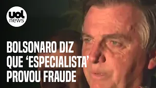 Bolsonaro diz que "especialista" mostrou a ele prova de "fraude" em eleições: "Tem mente brilhante"