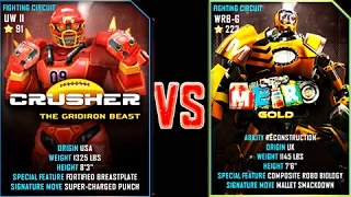 Real Steel WRB Crusher VS METRO GOLD NEW Robot updating (Живая Сталь)