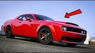 PICKING UP MY WIFE IN DODGE DEMON! (Wheel + Shifter GTA 5 Mods)