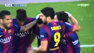 Barcelona vs Getafe 6 0 All Goals 28-04-2015 - English