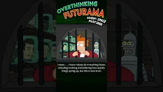 Bender does everything faster (Futurama Season 1, Episode 1, Space Pilot 3000) #shorts