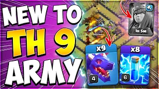 No Heroes No Problem! New to TH9 Dragon Attack Strategy for War in Clash of Clans