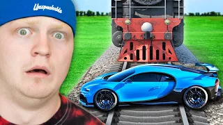 TRAIN vs $20,000,000 SUPER CARS!