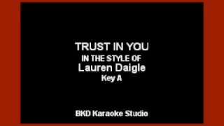 Trust In You (In the Style of Lauren Daigle) (Karaoke with Lyrics)