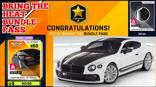 Asphalt 9 | BRING THE HEAT BUNDLE PASS | BENTLEY CONTINENTAL GT SPEED UNLOCKED & DECAL PREVIEW