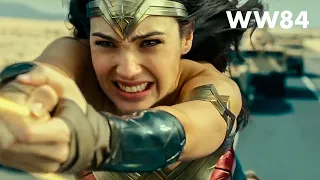 Wonder Woman Lassos a Bullet, Fight Scene vs Soldiers in Egypt — Wonder Woman 1984 (2020)