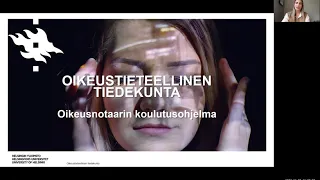 Opiskelijat kertovat – oikeusnotaarin koulutusohjelma | Helsingin yliopisto