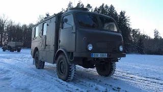 Tatra 805 - Jízda na sněhu (Novoroční jízda 2024) 4K