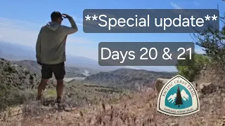 Days 20 and 21 Of my Pacific Crest Trail (PCT) through hike.