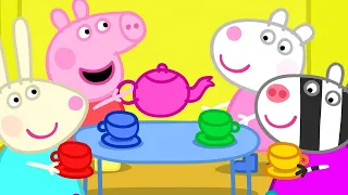 Peppa Pig Full Episodes | Dens - the Tea Party | Cartoons for Children