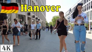 Walking on Karmarsch Street in Hannover, Germany [4k]