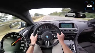 Mercedes E63 AMG 2017 vs BMW M6 2017 ACCELERATION TOP SPEED 0 300km h AUTOBAHN POV by AutoTopNL