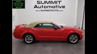 2005 FORD MUSTANG GT PREMIUM CONVERTIBLE IN TORCH RED WALK AROUND REVIEW 11934Z SOLD!