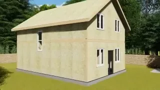 SIP (Structural Insulated Panel) animation SLAURS.COM