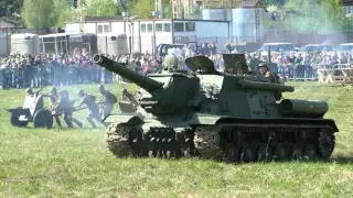 ISU-152 Padikovo 09.05.2016 (ИСУ-152 на реконструкции в Падиково 9.05.2016)