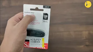 SanDisk Ultra USB 3.0 Flash Drive SanDisk SDCZ48-128G-I35 128GB Pen Drive Unboxing & Review In Hindi