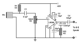 Պատրաստում ենք միկրոֆոն LM386 Միկրոսխեմայով։
