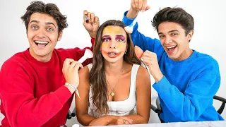 The Guys Try Doing Pierson's Makeup!