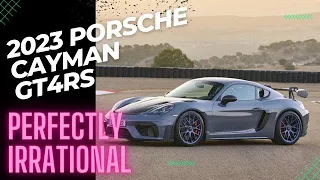 2023 Porsche 718 Cayman GT4 RS - RENNSPORT - Tech Talk {Described as Perfectly Irrational} 4K video