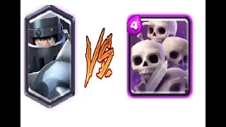 MEGA ŞOVALYE VS BİR TAKIM İSKELET - CLASH ROYALE