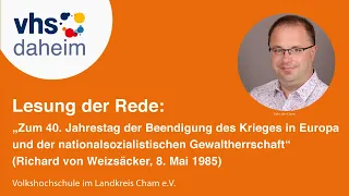 Richard von Weizsäcker: Rede vom 8. Mai 1985