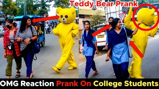 OMG Reaction Prank On College Students | Teddy Bear Prank Video