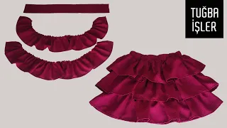 Full Frilled Skirt Cutting and Sewing | Tuğba İşler