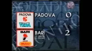 1994-95 (4a - 25-09-1994) Padova-Bari 0-2 [Gerson,Pedone] Gol 90°Minuto Rai