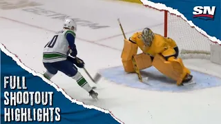 Vancouver Canucks at Nashville Predators | FULL Shootout Highlights - February 21, 2023