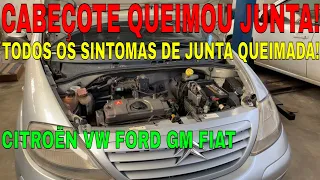 CARRO COM JUNTA DO CABEÇOTE QUEIMADA VEJA TODOS OS SINTOMAS CITROËN PEUGEOT RENAULT FORD GM FIAT VW!