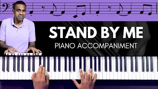 How to Play the Stand By Me Bass Line on Piano 🎹 with Chords - Accompaniment Tutorial