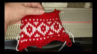 Fairisle on Basic Knitting Machines, Method 3