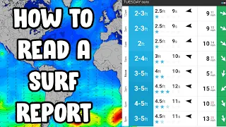 HOW TO READ A SURF REPORT | beginners tutorial // check the surf