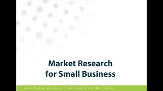 Market Research for Small Businesses