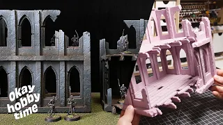 Crafting miniature ruins for Warhammer 40k and more