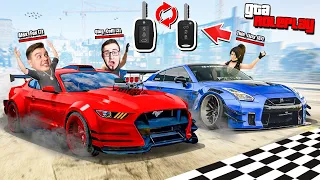 ГОНКА КЛЮЧ НА КЛЮЧ! FORD MUSTANG VS NISSAN GTR! КАК ПРОШЕЛ НАБОР В КОМПАНИЮ? (GTA 5 RP)