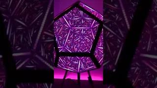 LED animations in a light called "Infinity Dodecahedron" #shorts