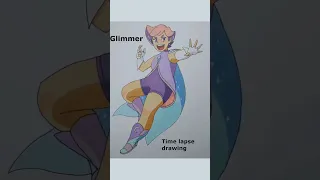 Time lapse drawing of Glimmer from She-Ra and the Princesses of Power #drawing #motu #shorts