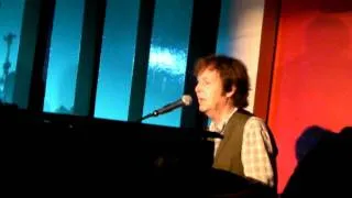 Paul McCartney playing "Let it Be" at the 100 Club, London