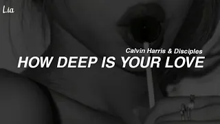 Calvin Harris & Disciples - How Deep is your love (Tradução & Lyrics)