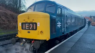 46045 as D182 Steam Heat at the Severn Valley Railway into the dark... Amazing!