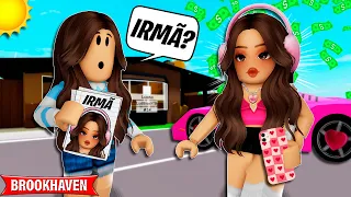 A MENINA POBRE descobriu TER uma IRMÃ GÊMEA RICA | Historinhas Brookhaven Roblox Bibi e Lud