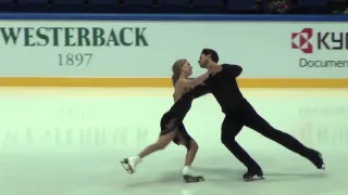 01119 Finlandia Trophy 2015 WEAVER / POJE,  HAWAYEK / BAKER warm-up before FD #FinTrophy15