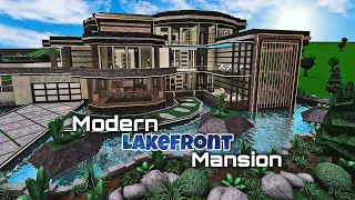 BLOXBURG: MODERN LAKEFRONT MANSION TOUR!